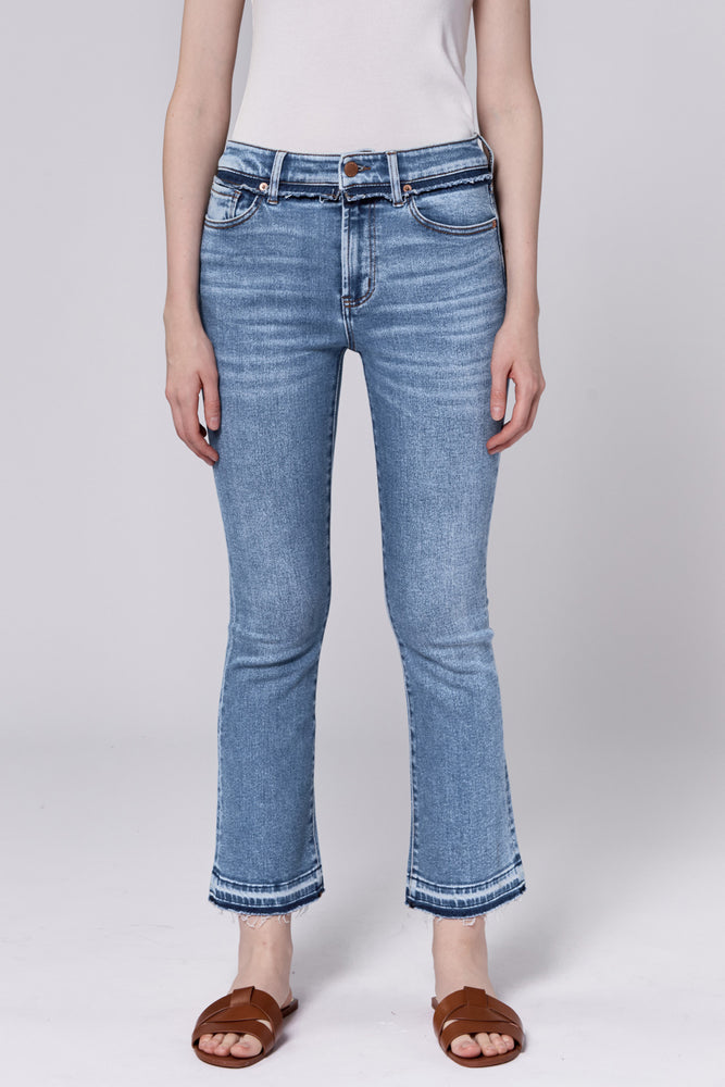 Jeanne High Rise Cropped Flare Jeans