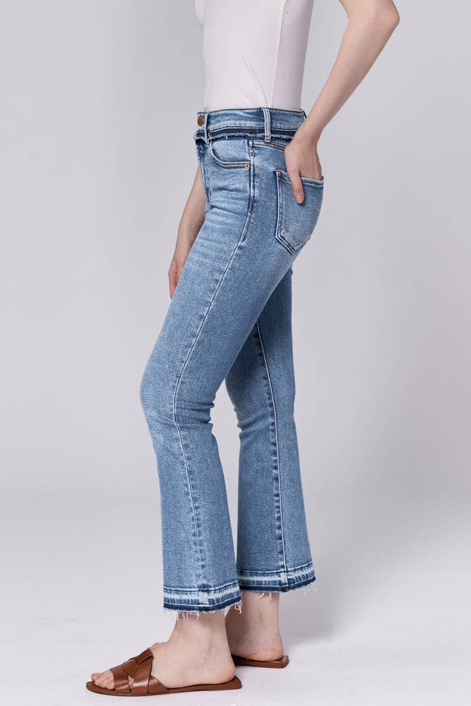 Jeanne High Rise Cropped Flare Jeans