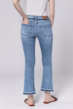 Jeanne High Rise Cropped Flare Jeans