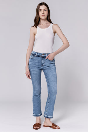 Jeanne High Rise Cropped Flare Jeans