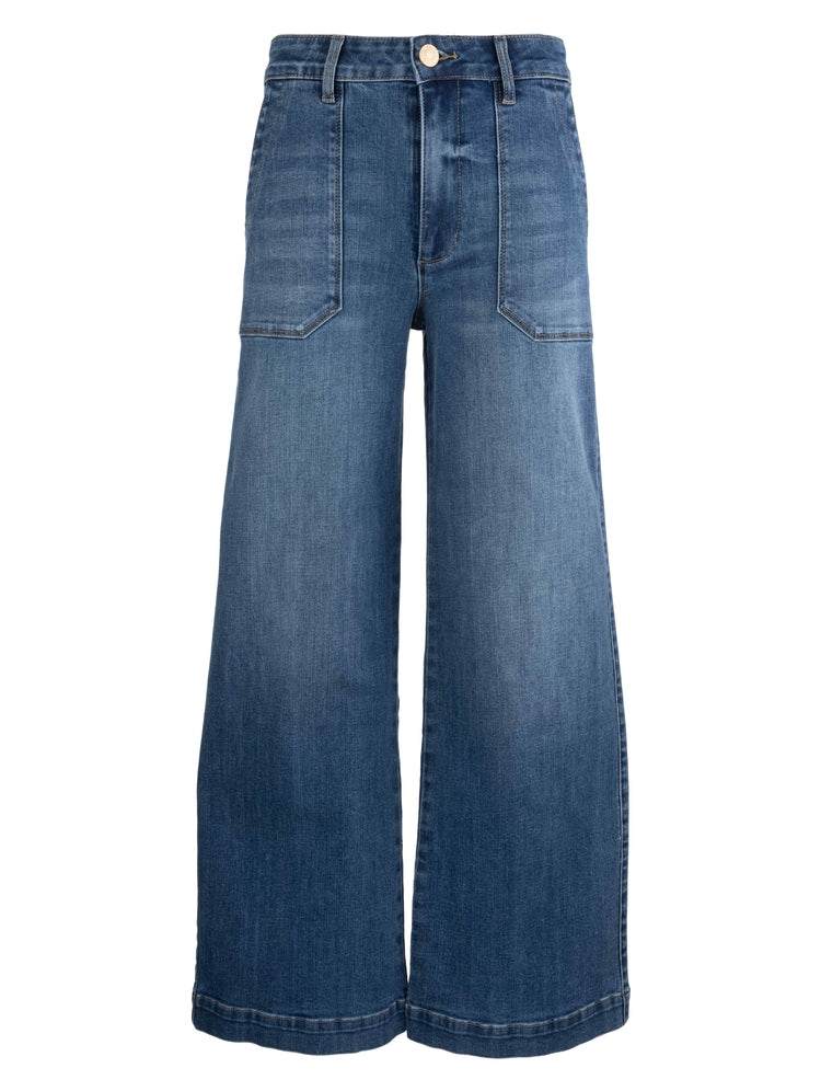 Meg High Rise Wide Straight Leg Denim