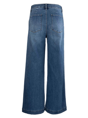 Meg High Rise Wide Straight Leg Denim