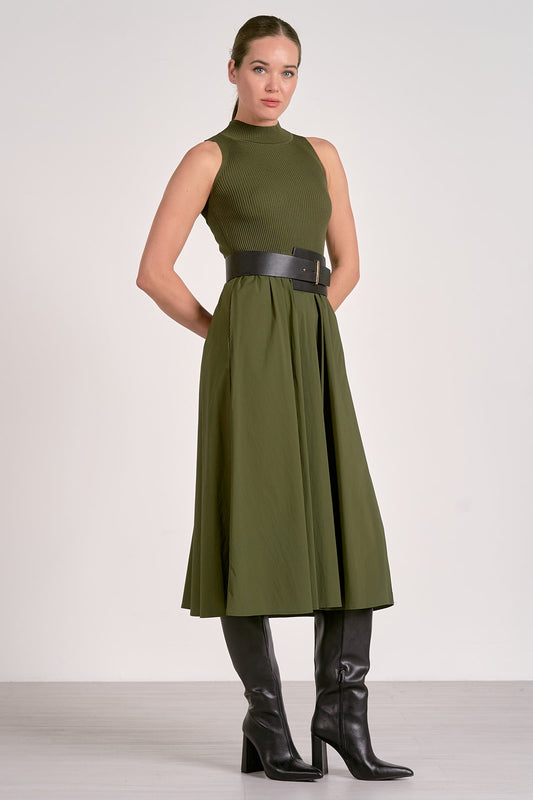 Holly Mock Neck Maxi Dress