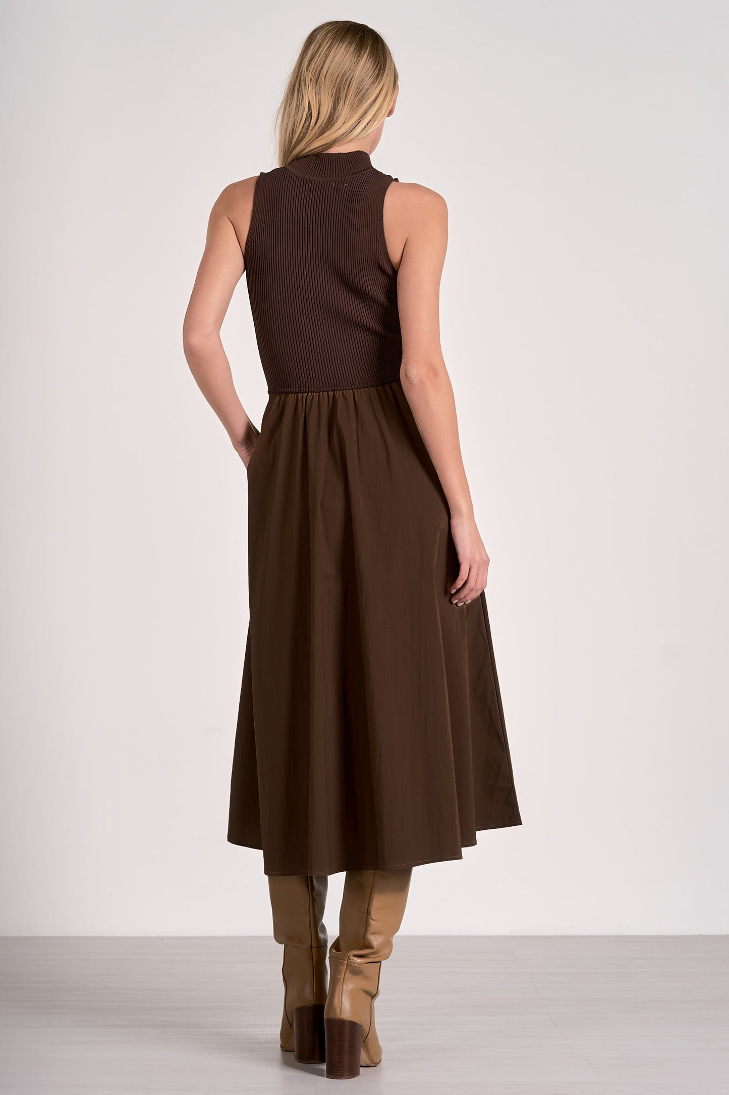 Holly Mock Neck Maxi Dress