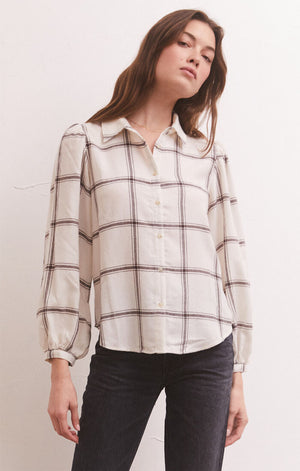 
            
                Load image into Gallery viewer, Overland Plaid Blouse
            
        