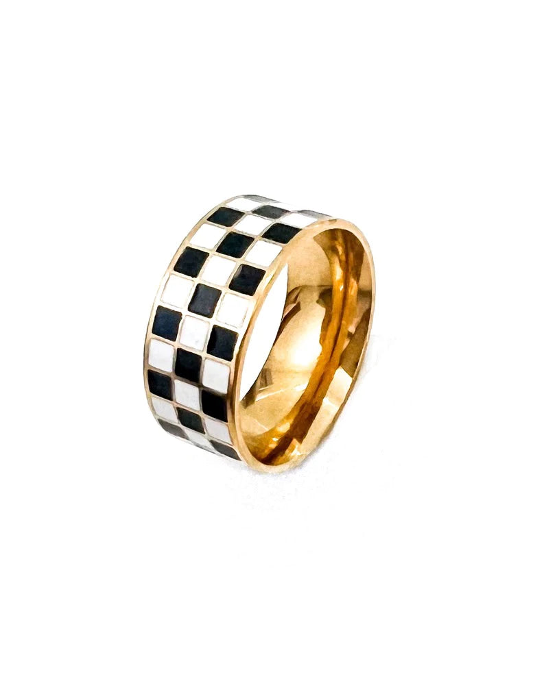 Checkered Board Ring