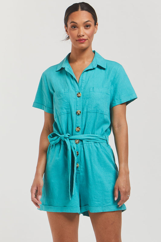 Rosalie Short Sleeve Romper