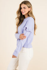 Ruffle Sleeve Sweater