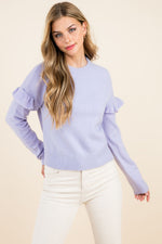 Ruffle Sleeve Sweater